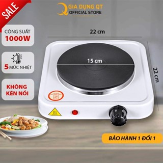 Bếp Điện Đơn 1000w - Bếp Điện Không Kén Nồi Nấu Siêu Tiết Kiệm - Bảo Hành 12 Tháng