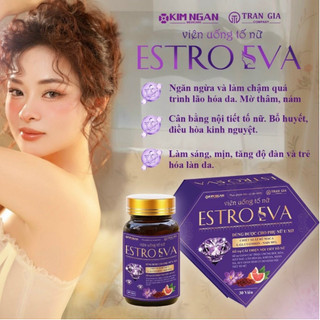 Viên uống tố nữ ESTRO EVA bổ sung nội tiết tố nữ giúp điều hòa kinh nguyêt, hỗ trợ làm đẹp da, làm mờ nám
