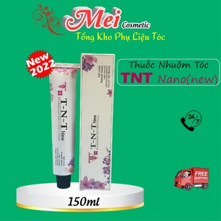  TNT _ Màu  thuốc  nhuộm tóc TNT Nano lên từ nền đen tự nhiên không cần tẩy bền màu mùi thơm chất đặc không rát da đầu 