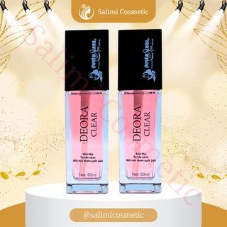 COMBO 2 Lọ Xịt Khử Mùi DEORA CLEAR Quyên Lara 50ml, Khử Mùi Hôi Nách, Ngăn Tiết Mồ Hôi