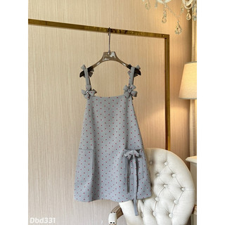Váy 2 dây chấm bi đỏ Linh Hoàng