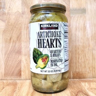 KIRKLAND [LỌ TT LỚN 0.94 Kg] HOA ATISO NGÂM [PERU] Artichoke Hearts Marinated in Oil