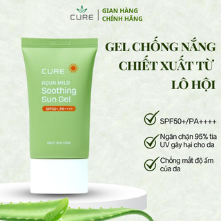 Gel chống nắng dưỡng ẩm CURE Chiết Xuất Lô Hội, SPF50+ PA++++ Bảo Vệ Da Khỏi Tia UV 50g