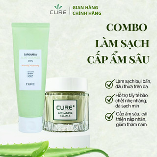 Bộ đôi làm sạch, cấp ẩm sâu (sữa rửa mặt tẩy tế bào chết 2in1 và kem dưỡng LA SENSE LOE CURE)