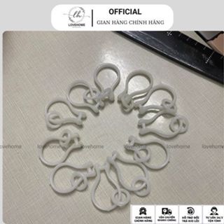 Móc Treo Rèm Vải Rèm Ri Đô  Móc Khoen Nhựa Treo Màn Cửa Tròn Có Thể Tháo Rời