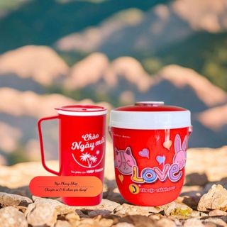 Bình đá 1l tân lập thành + ca nhiệt 750ml hiệp thành 657. combo giữ lạnh hoàn hảo.