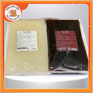 Thạch trân châu 3Q SEA JELLY Minh Hạnh đen trắng gói 2Kg - trân châu ăn liền siêu giòn dai sần sật