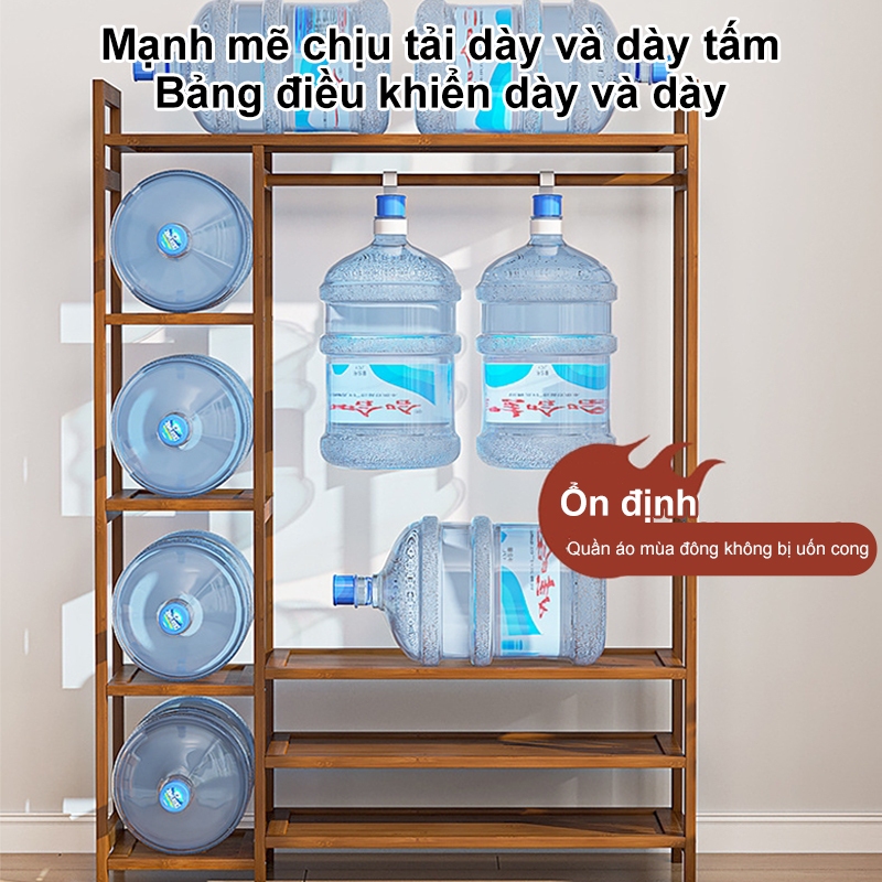 LACCOHUG Kệ Treo Quần Áo Tre Giá Treo Quần Áo Chữ Tầng Chống Mối Mọt Chịu Tải Tốt | BigBuy360 - bigbuy360.vn