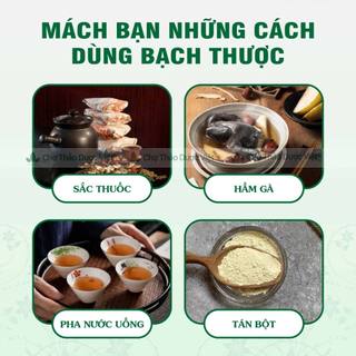 Bạch thược 100g, khô, thái lát mỏng, không tẩy trắng - Chợ Thảo Dược Việt