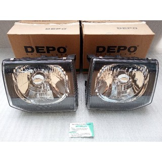 Cụm đèn pha loại trong suốt pajero v31 v32 v33 v43 v45 v46 mr391875 mr391876 depo