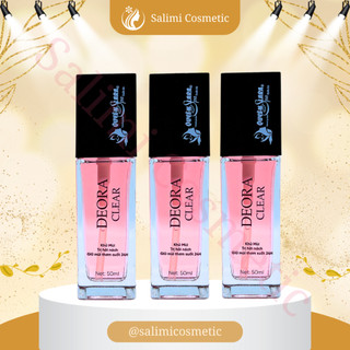 Combo 3 lọ xịt khử mùi deora clear quyên lara 50ml, khử mùi hôi nách, ngăn tiết mồ hôi