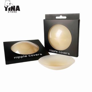 Miếng ngực silicon nhiệt tự thân không keo YUKI STORE dán ti siêu dính bảo vệ nhũ hoa 999
