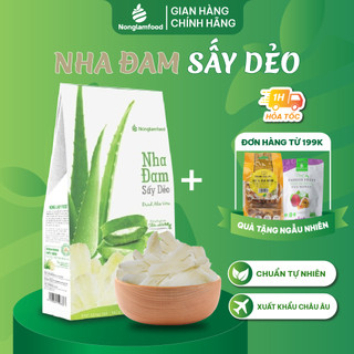Nha đam sấy dẻo Nonglamfood hộp 100g | Đồ ăn vặt tốt cho sức khỏe| Ăn Kiêng| Giữ dáng