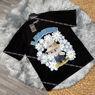 Áo Thun Labubu Hot Trend Form Unisex Nam Nữ - Chất Liệu 100% Cotton Co Dãn 2 Chiều - Áo Full Tem Tag Túi Zip