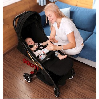 Xe đẩy du lịch cho trẻ sơ sinh M188 gấp gọn 3 tư thế, phù hợp với các loại xe máy như Vision, Lead, grand