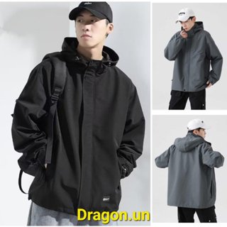 [ DRAGON.UN ] ÁO KHOÁC NAM , Áo Khoác Dù Nam-Nữ,Khoác Gió chống nắng 2 lớp dày dặn có túi trong và có nón rộng.