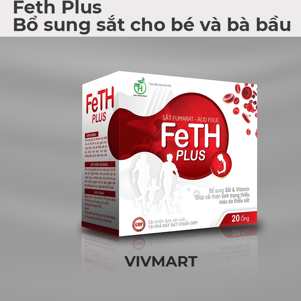 FE TH PLUS-GIÚP BỔ SUNG SẮT-ACID FOLIC CHO CƠ THỂ-GIÚP GIẢM NGUY CƠ THIẾU MÁU DO THIẾU SẮT-TPCN