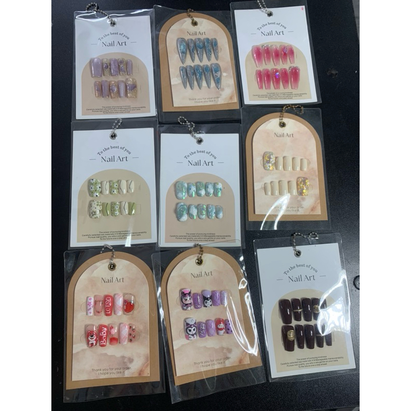 sale 49-59k nail hủ công , size M . chọn mẫu ib cho shop nhé . sale chỉ từ 49-59k . không ke