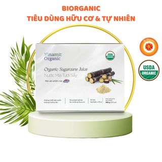 Nước mía hữu cơ sấy đông khô Vinamit 100g - Freeze-dried Organic Canesugar Juice