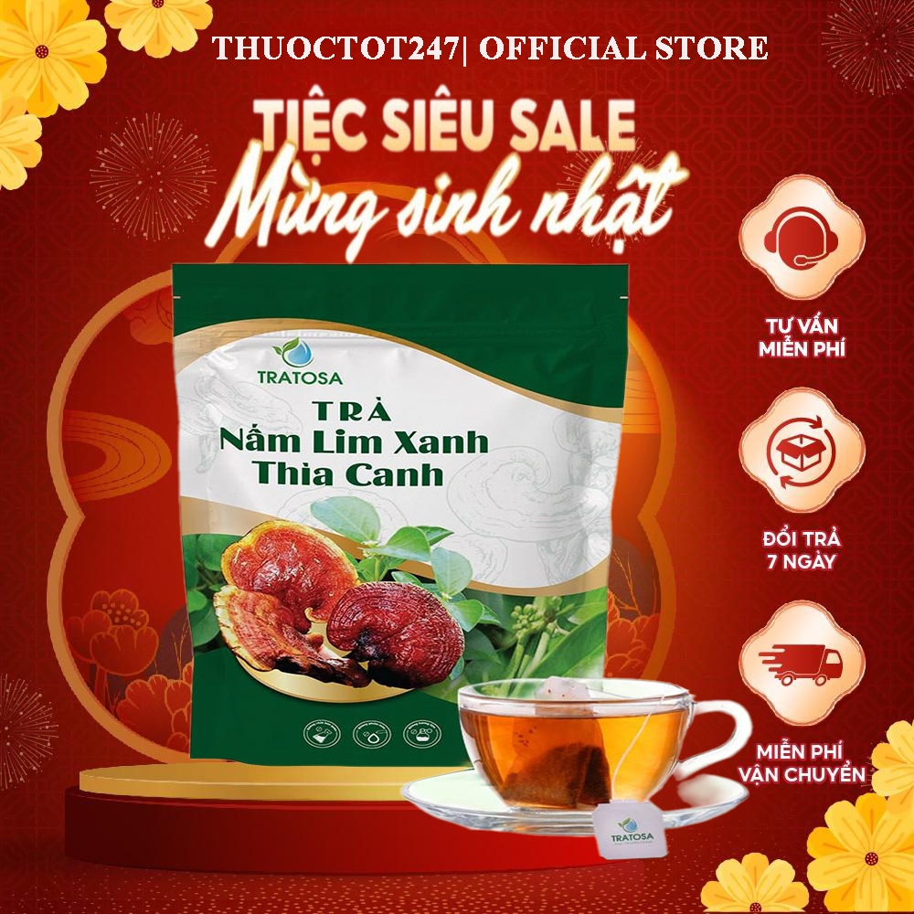 Trà Nấm Lim Xanh Thìa Canh Tratosa - Trà Hỗ Trợ Giảm Tiểu Đường Và Ổn Định Đường Huyết Chính Hãng- Mẫu Mới Nâng cấp