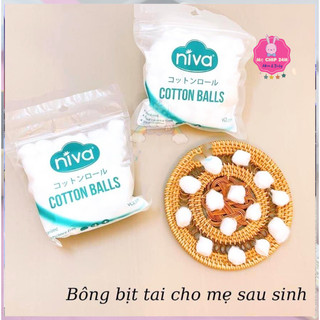 Bông gòn nhét tai Niva 100v- Bông Nhét Tai Cho Mẹ Sau Sinh Chống Ù