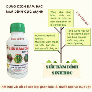 CHẤT BÁM DÍNH SINH HỌC - Chai 500ML
