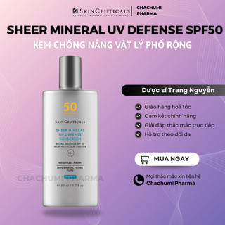 [hàng công ty] kem chống nắng skinceuticals Sheer Mineral uv defense SPF 50 50ml (Mỹ)