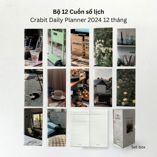 Sổ lịch Planner 2024 A6 combo 12 Cuốn, kế hoạch từng tháng daily planner