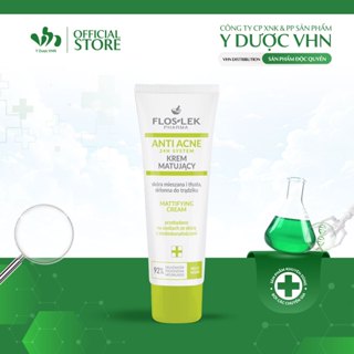 Kem Dưỡng Kiềm Dầu FLOSLEK Anti Acne 24H System Hỗ Trợ Kiểm Soát Dầu Nhờn, Giảm Thâm Mụn, Cải Thiện Lỗ Chân Lông 50ml