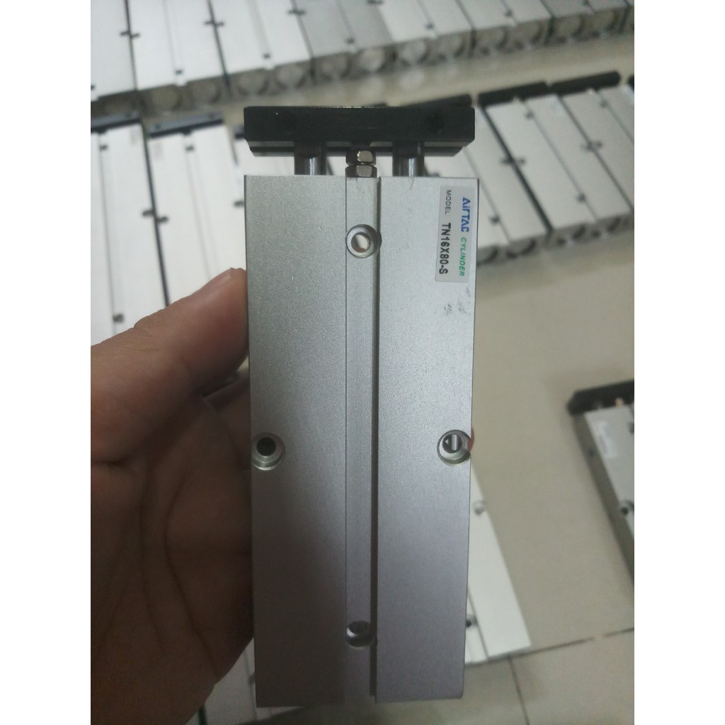 Xi lanh khí nén TN 16 - Xi lanh khí nén 2 ty TN 16 Xi lanh khí nén thân dẹt TN- 16