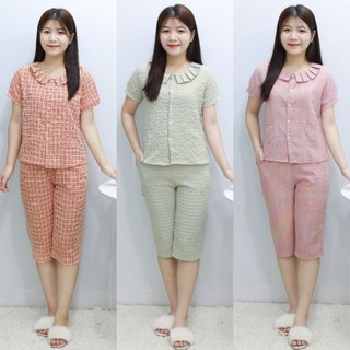 Đồ bộ mặc nhà nữ, đồ bộ thiết kế lên fom chuẩn có lửng và cộc tay quần dài