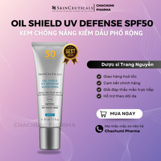 [Hàng công ty] Kem chống nắng skinceuticals oil shield uv defense sun cream SPF 50 30ml