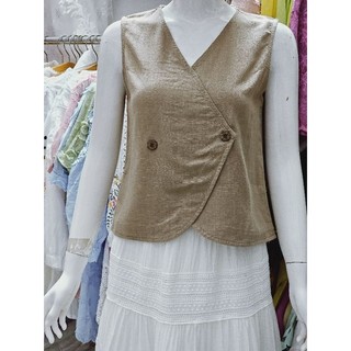 Áo croptop kiểu vạt đắp