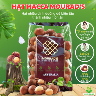 【Loại 1】Hạt Mắc Ca Macca Úc Béo Giòn vỏ nứt tự nhiên Mourad’s SIZE KHỔNG LỒ 25 - 28 mm Hàng nướng trực tiếp - Túi 500G