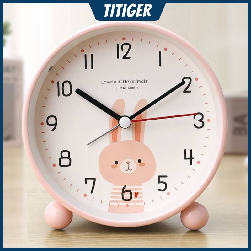 Đồng Hồ Báo Thức Để Bàn Không Gây Ồn Có Đồng Hồ Báo Thức Học Sinh Trung Riêng Đèn Ngủ Họa Tiết