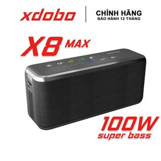 Loa bluetooth xdobo x8 max công suất 100w, hỗ trợ thẻ tf, usb, aux, tws kết nối 2 loa - chính hãng