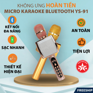 Micro Bluetooth - Hát Karaoke Tích hợp, Rep 1:1, BH 24 tháng