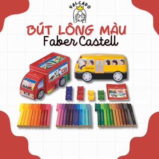 [Set 20/33 Màu & Hộp Đựng] Bút Lông Màu Connector Faber-Castell [yalcado.station]