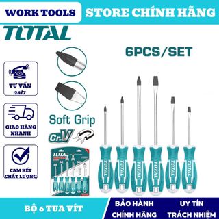 Đồ nghề total bộ 6 tua vít tht250606