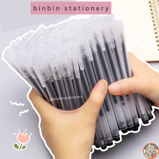 Bút gel vỏ nhám ngòi kim 0.5mm mực xanh, đỏ, đen, nét mảnh, ghi chú tiện lơi, nhanh khô - Có ruột thay BG02