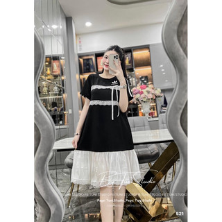 Váy umi phối ren thêu sm