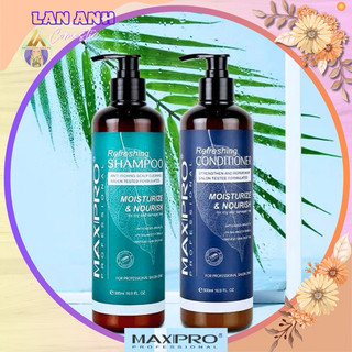 Cặp Dầu gội MAXPRO 500ml Dầu gội dưỡng tóc phục hồiNngăn gàu Chống gãy rụng Thơm hương nước hoa