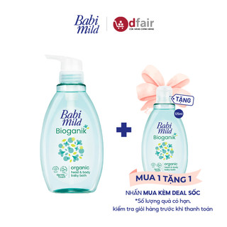 Sữa tắm gội trẻ em babi mild bioganik 380ml