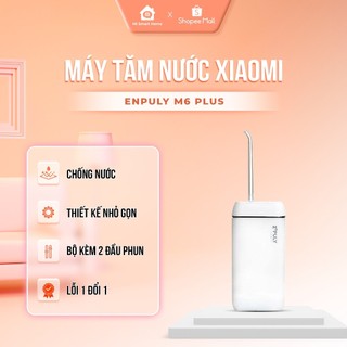 Máy tăm nước Xiaomi ENPULY Mini M6 Plus, 3 chế độ làm sạch, ngăn 130ML, chống nước IPX8, thiết kế nhỏ gọn kèm 2 đầu phun