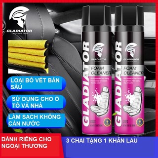 ( SALE OFF ) CHAI XỊT BỌT VỆ SINH NỘI THẤT Ô TÔ LÀM SẠCH : Ghế da , nội thất ô tô  Số lượng 1 chai 650 ml