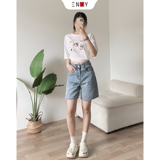Quần Jean Ngố Nữ Trơn Basic Dễ Phối Đồ ENVY JS51