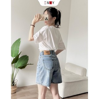 Quần Jean Ngố Nữ Trơn Basic Dễ Phối Đồ ENVY JS51