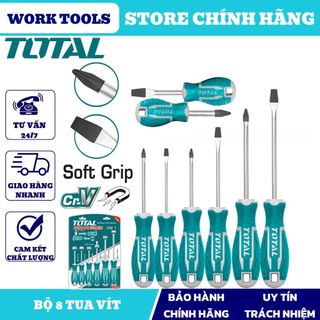 Đồ nghề total bộ 8 tua vít tht250608