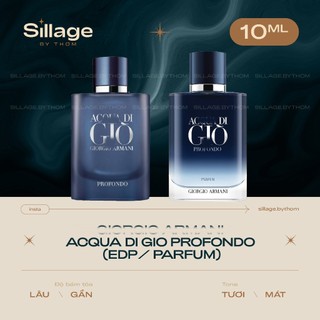 Gio profondo edp parfum | mẫu thử nước hoa nam