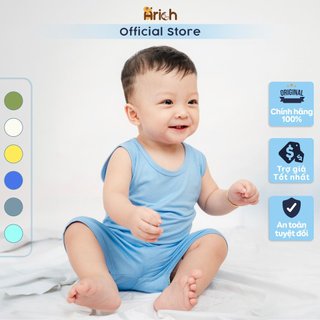 Bộ quần áo ba lỗ màu trơn Astar vải cotton rayon cho bé trai, bé gái 9 tháng đến 6 tuổi